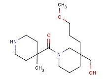 {3-(3-methoxypropyl)-1-[(4-methyl-4-piperidinyl)carbonyl]-3-piperidinyl}methanol hydrochloride
