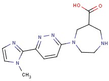 1-[6-(1-methyl-1H-imidazol-2-yl)pyridazin-3-yl]-1,4-diazepane-6-carboxylic acid