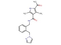 5-acetyl-2,4-dimethyl-N-[2-(1H-pyrazol-1-ylmethyl)benzyl]-1H-pyrrole-3-carboxamide