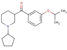 (1-cyclopentyl-3-piperidinyl)(3-isopropoxyphenyl)methanone
