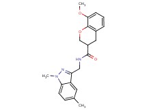 N-[(1,5-dimethyl-1H-indazol-3-yl)methyl]-8-methoxy-3-chromanecarboxamide