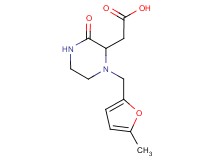{1-[(5-methyl-2-furyl)methyl]-3-oxo-2-piperazinyl}acetic acid