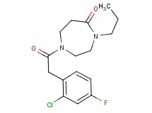 1-[(2-chloro-4-fluorophenyl)acetyl]-4-propyl-1,4-diazepan-5-one