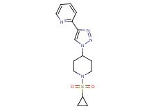 2-{1-[1-(cyclopropylsulfonyl)-4-piperidinyl]-1H-1,2,3-triazol-4-yl}pyridine