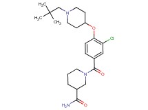 1-(3-chloro-4-{[1-(2,2-dimethylpropyl)-4-piperidinyl]oxy}benzoyl)-3-piperidinecarboxamide