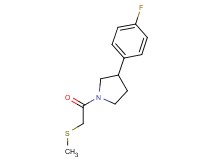 3-(4-fluorophenyl)-1-[(methylthio)acetyl]pyrrolidine
