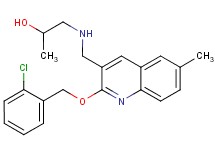 1-[({2-[(2-chlorobenzyl)oxy]-6-methyl-3-quinolinyl}methyl)amino]-2-propanol