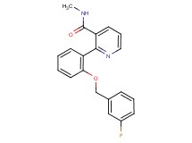 2-{2-[(3-fluorobenzyl)oxy]phenyl}-N-methylnicotinamide