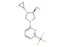 rel-(3R,4S)-4-cyclopropyl-1-[6-(trifluoromethyl)-2-pyridinyl]-3-pyrrolidinamine hydrochloride