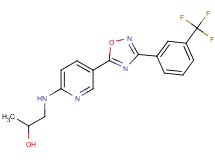 1-[(5-{3-[3-(trifluoromethyl)phenyl]-1,2,4-oxadiazol-5-yl}-2-pyridinyl)amino]-2-propanol
