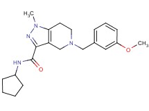N-cyclopentyl-5-(3-methoxybenzyl)-1-methyl-4,5,6,7-tetrahydro-1H-pyrazolo[4,3-c]pyridine-3-carboxamide