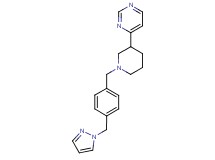 4-{1-[4-(1H-pyrazol-1-ylmethyl)benzyl]piperidin-3-yl}pyrimidine
