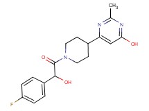 6-{1-[(4-fluorophenyl)(hydroxy)acetyl]-4-piperidinyl}-2-methyl-4-pyrimidinol