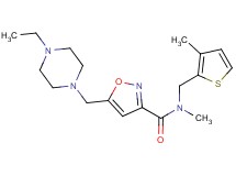 5-[(4-ethylpiperazin-1-yl)methyl]-N-methyl-N-[(3-methyl-2-thienyl)methyl]isoxazole-3-carboxamide