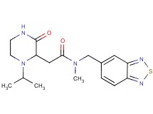 N-(2,1,3-benzothiadiazol-5-ylmethyl)-2-(1-isopropyl-3-oxo-2-piperazinyl)-N-methylacetamide