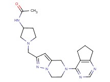 N-(1-{[5-(6,7-dihydro-5H-cyclopenta[d]pyrimidin-4-yl)-4,5,6,7-tetrahydropyrazolo[1,5-a]pyrazin-2-yl]methyl}-3-pyrrolidinyl)acetamide