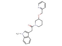 1-methyl-3-{2-oxo-2-[3-(2-pyridinylmethoxy)-1-piperidinyl]ethyl}-1H-indole