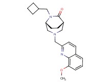 (1S*,5R*)-6-(cyclobutylmethyl)-3-[(8-methoxyquinolin-2-yl)methyl]-3,6-diazabicyclo[3.2.2]nonan-7-one