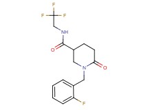 1-(2-fluorobenzyl)-6-oxo-N-(2,2,2-trifluoroethyl)-3-piperidinecarboxamide