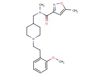 N-({1-[2-(2-methoxyphenyl)ethyl]-4-piperidinyl}methyl)-N,5-dimethyl-3-isoxazolecarboxamide