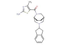 5-{[(1S*,5R*)-3-(2,3-dihydro-1H-inden-2-yl)-3,6-diazabicyclo[3.2.2]non-6-yl]carbonyl}-4-methyl-1,3-thiazol-2-amine