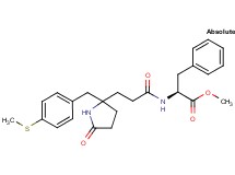 methyl N-(3-{2-[4-(methylthio)benzyl]-5-oxo-2-pyrrolidinyl}propanoyl)-L-phenylalaninate