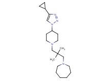1-{3-[4-(4-cyclopropyl-1H-1,2,3-triazol-1-yl)piperidin-1-yl]-2,2-dimethylpropyl}azepane