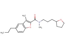 N,3-dimethyl-5-propyl-N-[3-(tetrahydro-2-furanyl)propyl]-1-benzofuran-2-carboxamide