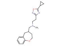 2-(5-cyclopropyl-1,2,4-oxadiazol-3-yl)-N-methyl-N-(2,3,4,5-tetrahydro-1-benzoxepin-4-ylmethyl)ethanamine