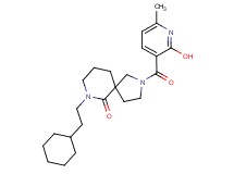 7-(2-cyclohexylethyl)-2-[(2-hydroxy-6-methyl-3-pyridinyl)carbonyl]-2,7-diazaspiro[4.5]decan-6-one