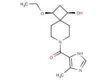 (1R*,3S*)-3-ethoxy-7-[(4-methyl-1H-imidazol-5-yl)carbonyl]-7-azaspiro[3.5]nonan-1-ol