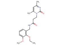 3-(4,6-dimethyl-2-oxopyrimidin-1(2H)-yl)-N-(2-ethoxy-3-methoxybenzyl)propanamide