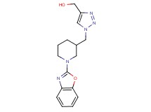 (1-{[1-(1,3-benzoxazol-2-yl)-3-piperidinyl]methyl}-1H-1,2,3-triazol-4-yl)methanol trifluoroacetate (salt)