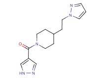 1-(1H-pyrazol-4-ylcarbonyl)-4-[2-(1H-pyrazol-1-yl)ethyl]piperidine