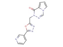 2-[(5-pyridin-3-yl-1,3,4-oxadiazol-2-yl)methyl]pyrrolo[1,2-d][1,2,4]triazin-1(2H)-one