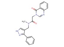 N-methyl-2-(4-oxo-3(4H)-quinazolinyl)-N-[(3-phenyl-1H-pyrazol-4-yl)methyl]acetamide