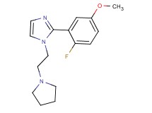 2-(2-fluoro-5-methoxyphenyl)-1-(2-pyrrolidin-1-ylethyl)-1H-imidazole