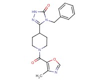 4-benzyl-5-{1-[(4-methyl-1,3-oxazol-5-yl)carbonyl]-4-piperidinyl}-2,4-dihydro-3H-1,2,4-triazol-3-one