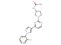 N-(1-{4-[1-(2-chlorophenyl)-1H-pyrazol-4-yl]pyrimidin-2-yl}pyrrolidin-3-yl)acetamide
