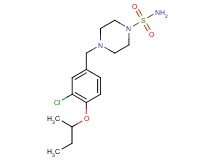 4-(4-sec-butoxy-3-chlorobenzyl)piperazine-1-sulfonamide