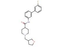 N-(3'-fluoro-3-biphenylyl)-1-(tetrahydro-3-furanylmethyl)-4-piperidinecarboxamide