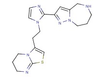 2-{1-[2-(6,7-dihydro-5H-[1,3]thiazolo[3,2-a]pyrimidin-3-yl)ethyl]-1H-imidazol-2-yl}-5,6,7,8-tetrahydro-4H-pyrazolo[1,5-a][1,4]diazepine dihydrochloride