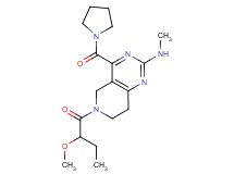 6-(2-methoxybutanoyl)-N-methyl-4-(1-pyrrolidinylcarbonyl)-5,6,7,8-tetrahydropyrido[4,3-d]pyrimidin-2-amine