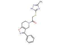 5-{[(3-methyl-1H-1,2,4-triazol-5-yl)thio]acetyl}-3-phenyl-4,5,6,7-tetrahydroisoxazolo[4,5-c]pyridine