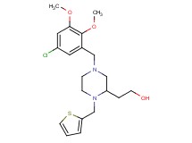 2-[4-(5-chloro-2,3-dimethoxybenzyl)-1-(2-thienylmethyl)-2-piperazinyl]ethanol