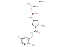 isopropyl ((3S,5S)-5-{[(5-fluoro-2-methylbenzyl)amino]carbonyl}-1-methylpyrrolidin-3-yl)carbamate