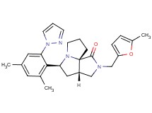 (3aS*,5S*,9aS*)-5-[2,4-dimethyl-6-(1H-pyrazol-1-yl)phenyl]-2-[(5-methyl-2-furyl)methyl]hexahydro-7H-pyrrolo[3,4-g]pyrrolizin-1(2H)-one