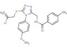 N-{[5-[(2-chloro-2-propen-1-yl)thio]-4-(4-methoxyphenyl)-4H-1,2,4-triazol-3-yl]methyl}-4-methylbenzamide