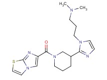 (3-{2-[1-(imidazo[2,1-b][1,3]thiazol-6-ylcarbonyl)piperidin-3-yl]-1H-imidazol-1-yl}propyl)dimethylamine
