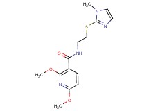 2,6-dimethoxy-N-{2-[(1-methyl-1H-imidazol-2-yl)thio]ethyl}nicotinamide